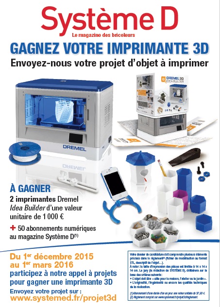 Concours Imprimante 3D - Systeme 3D